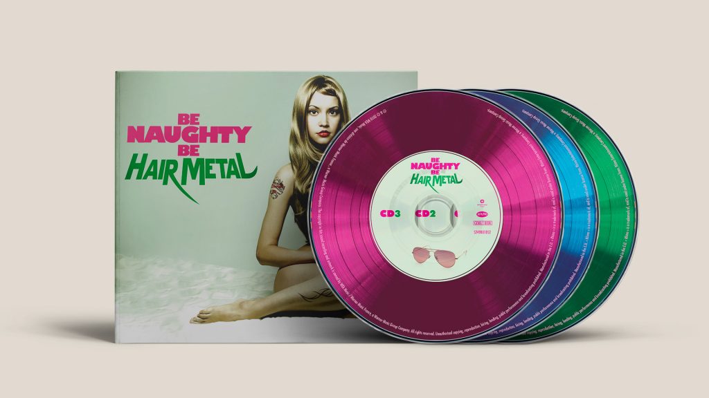 Be Naughty Be Hair Metal — digipack Warner Music, visuel 2