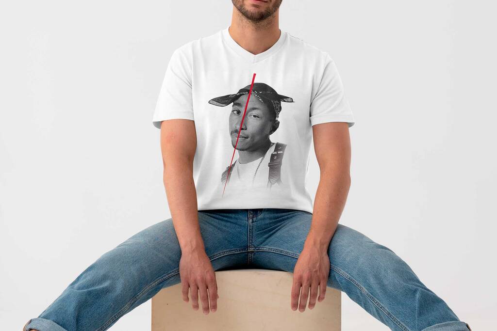 Heaven King — tee-shirt portrait passé/présent, visuel 5